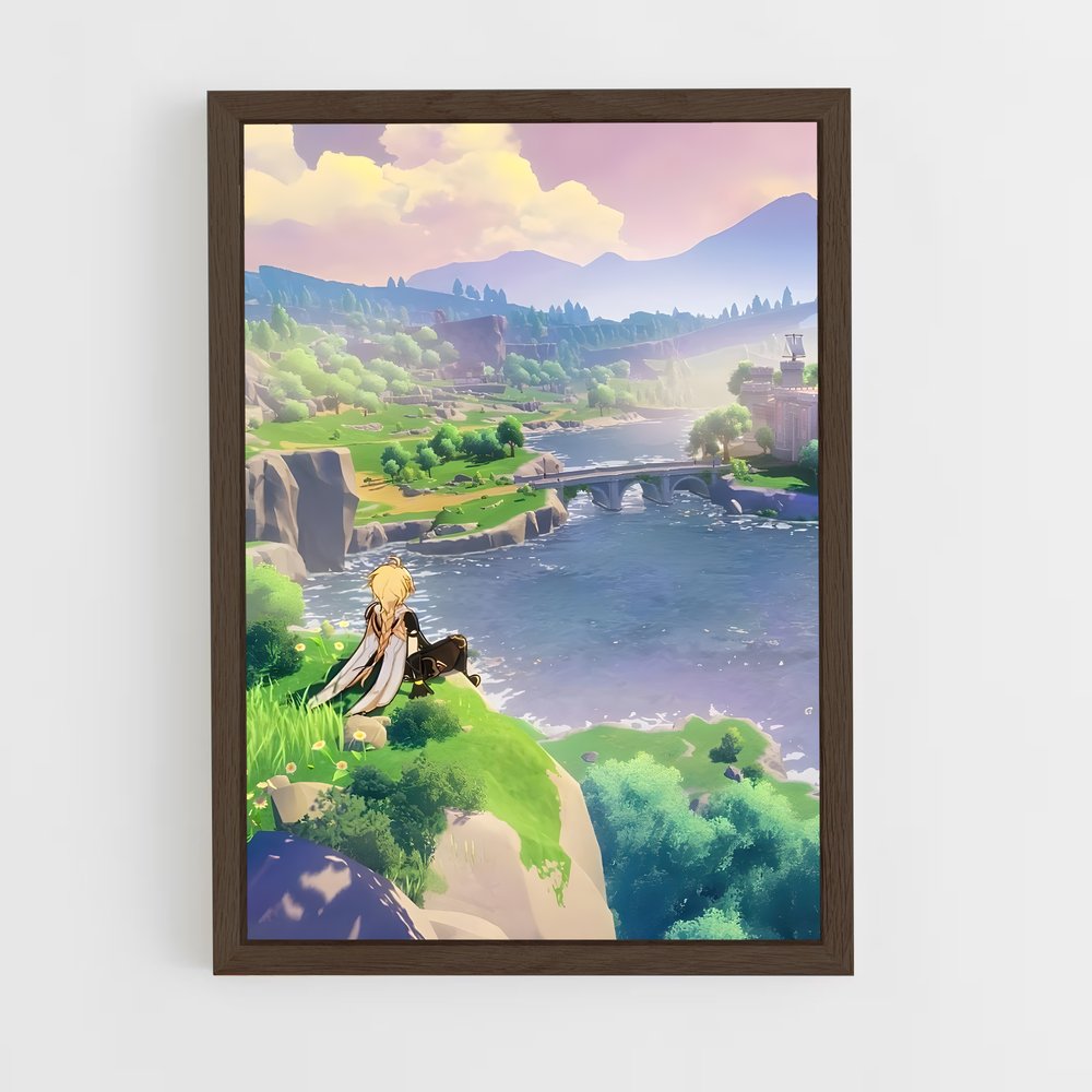 Poster Légende de Zealod – affiche Genshin impact (vue 5)